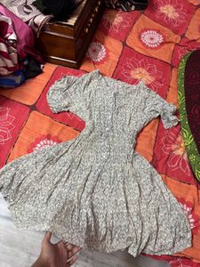 Boho Print Tiered Mini Dress