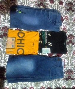 🎉👉combo of 4pic 🤗2 jeans 👖 and2 tshirt 👕