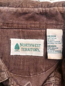 Brown Corduroy Long Sleeve Shirt