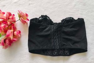 Stylish Black Lace Corset Top