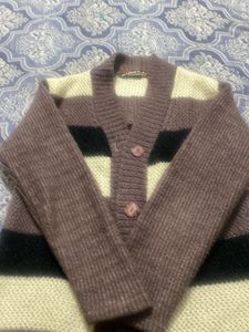 Striped Knit Cardigan