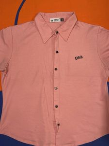 Chic Pink D&amp;G Short Sleeve Shirt