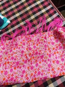 Stylish Pink Chevron Kurta Set