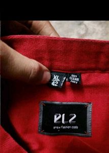 Men's Red Casual Shirt