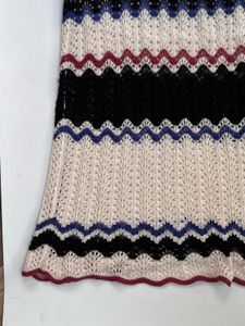 Boho Striped Knit Maxi Skirt