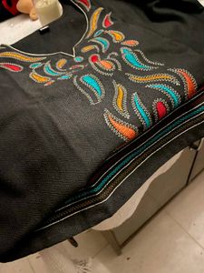 Black Salwar Kameez with Embroidery