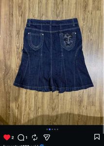 Denim Midi Skirt