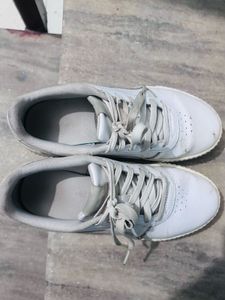 Light Grey Lace-Up Sneakers