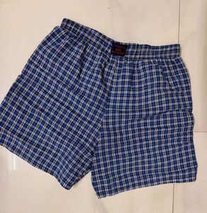 Men's Blue Plaid Boxers
