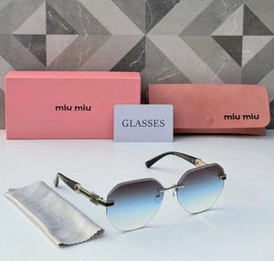 Miu Mi Rimless Gradient Sunglasse
