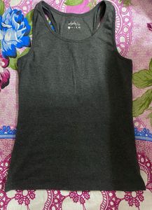 Charcoal Grey Racerback Tank Top