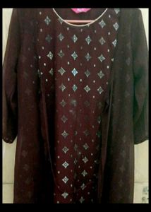 b.kurta or frock /gown with coat attached