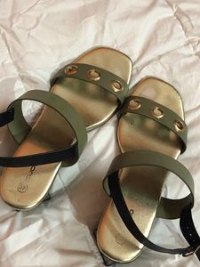 Block heels with adjustable straps