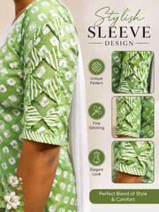beauty green kurti