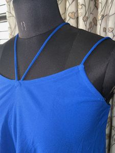 New Look Vibrant Blue Spaghetti Strap Top
