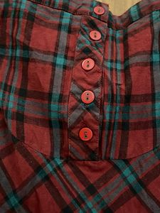 Red Plaid Spaghetti Strap Top