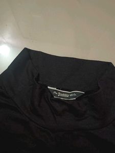 Stylish Black Mini Dress with Drawstring Detail