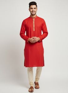 Elegant Red Kurta