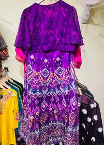 Beautiful Purple Ethnic crop top &amp; lehenga Set