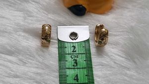 Gold Plated Tone Hoop Earrings