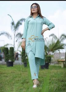 Elegant Mint Green Kurta Set