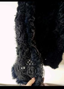 Black Fuzzy Vest