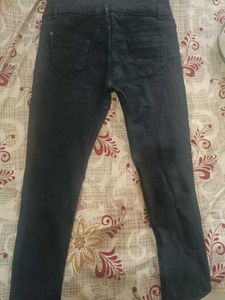 High Waisted Black Denim Jeans