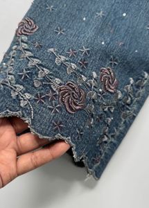 Vintage Embroidered Flare Jeans