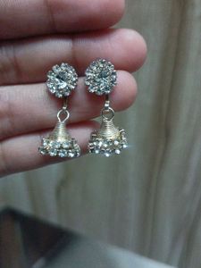 Stunning Jhumka Earrings with Stones