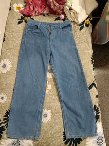 Light Wash Wide Leg Jeans