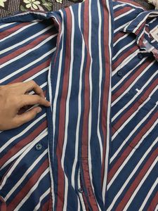 Men's Striped Button-Down Shirt