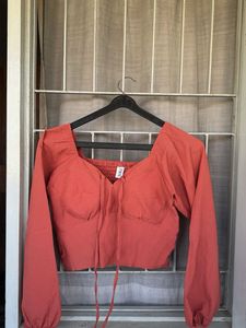 Stylish Tie-Front Long Sleeve Top