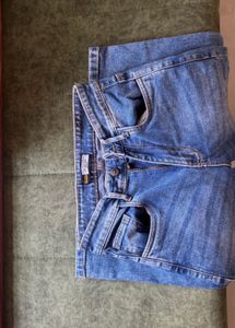 off duty light blue straight fit jeans