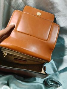 Stylish Brown Top Handle Bag