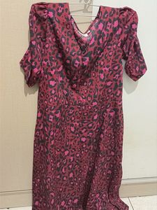 Stylish Leopard Print Midi Dress