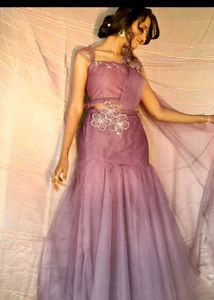 Urgent sell ✅Beautiful Lavender fish cut lehenga