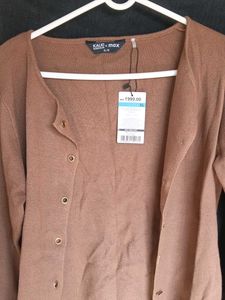 Women's Brown Cardigan WITH FREEBIES ✨🥰