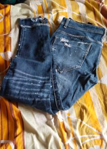 Designer Distressed Denim Jeans