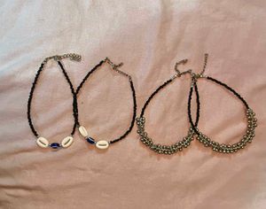 Boho Beaded Anklets (Set of 2)