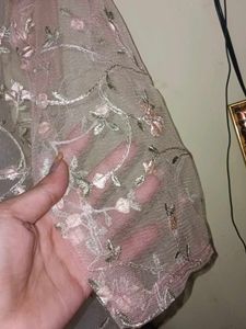Sheer Floral Embroidered top