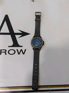 Women's Mesh Strap Watch with Crystal Bezel
