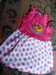 Cute Pink Polka Dot Dress