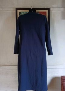 Elegant Navy Long Cardigan