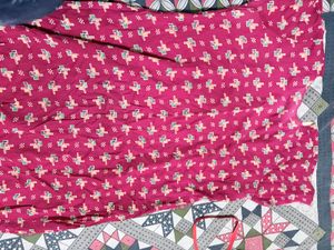 Comfortable Pink Printed Nightgown
