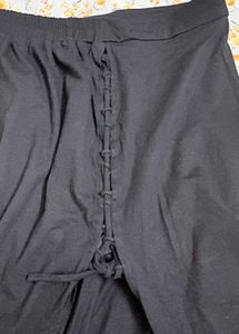 black wrap maxi skirt