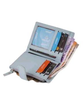 Stylish Light Blue Bifold Wallet