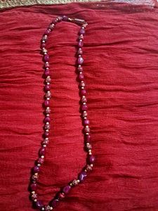💞💞Ruby stone beaded necklace