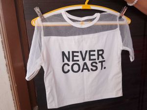 White "Never Coast" T-Shirt