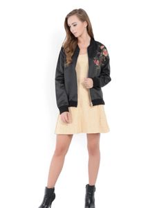 Forever 21 Floral Bomber Jacket