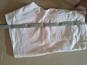 westside Classic White Denim Shorts